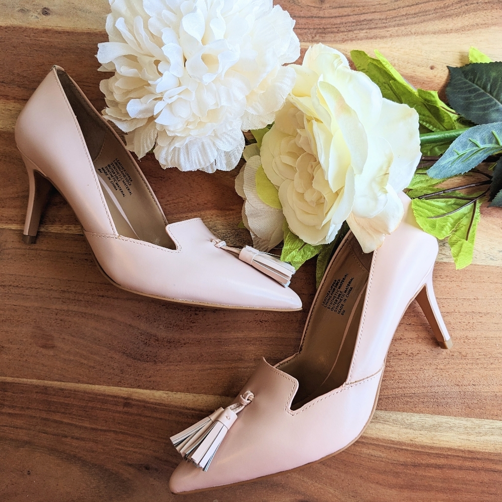 Banana Republic Pink Tassel Heels